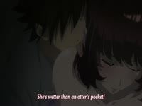 Hot anime sex at the dark with two teens
